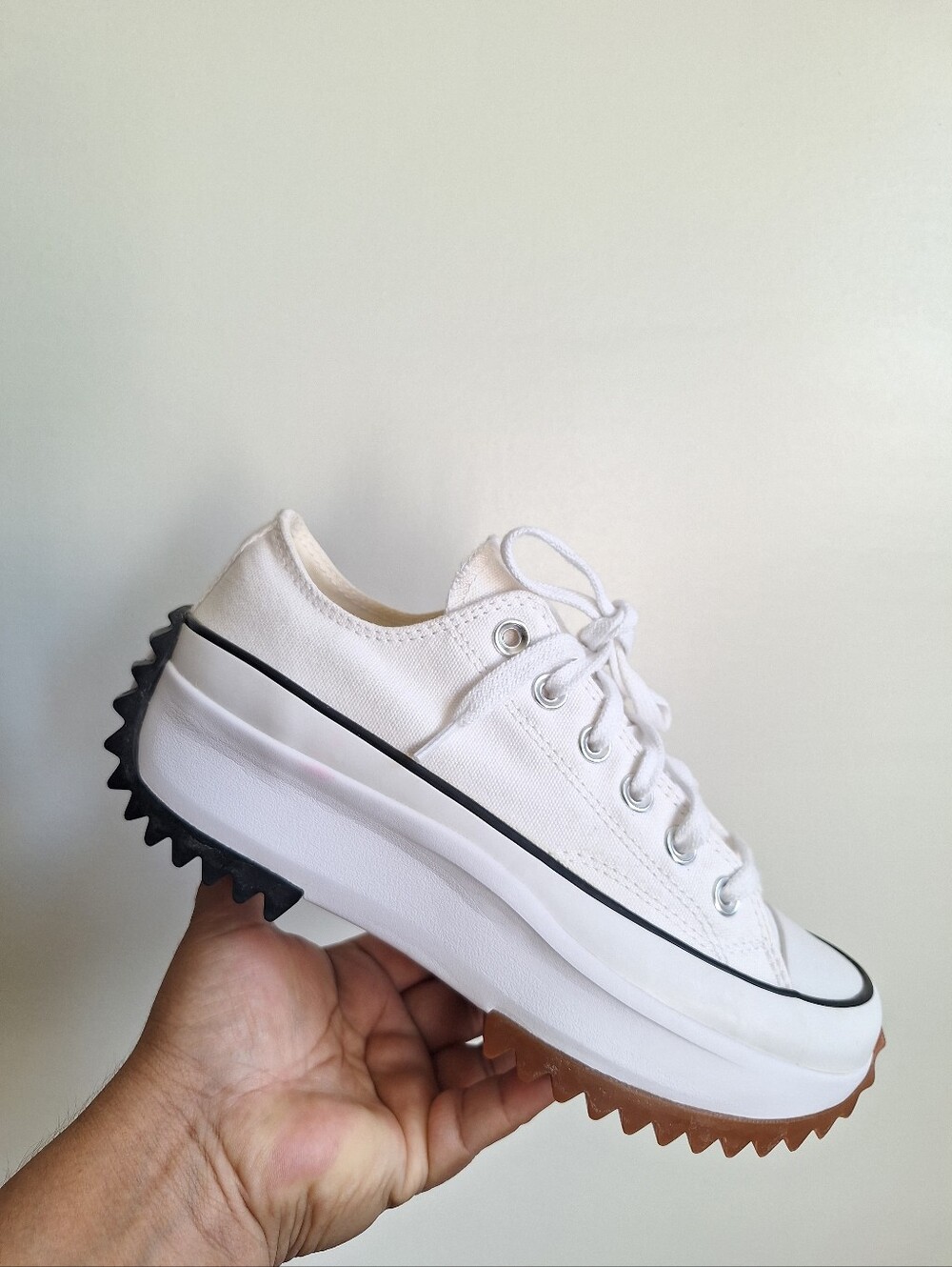 Converse Run Star Hike Low Platform Women's White Size 7 - Picture 6 of 11